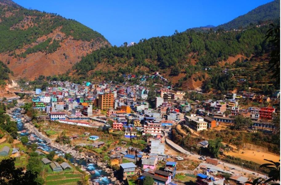 बुर्तिबाङलाई नयाँ सहर बनाउने कार्य सुस्त गतिमा