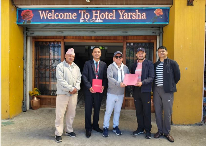 प्रभु बैंक र होटल यार्शाबीच छुट सम्बन्धी सम्झौता