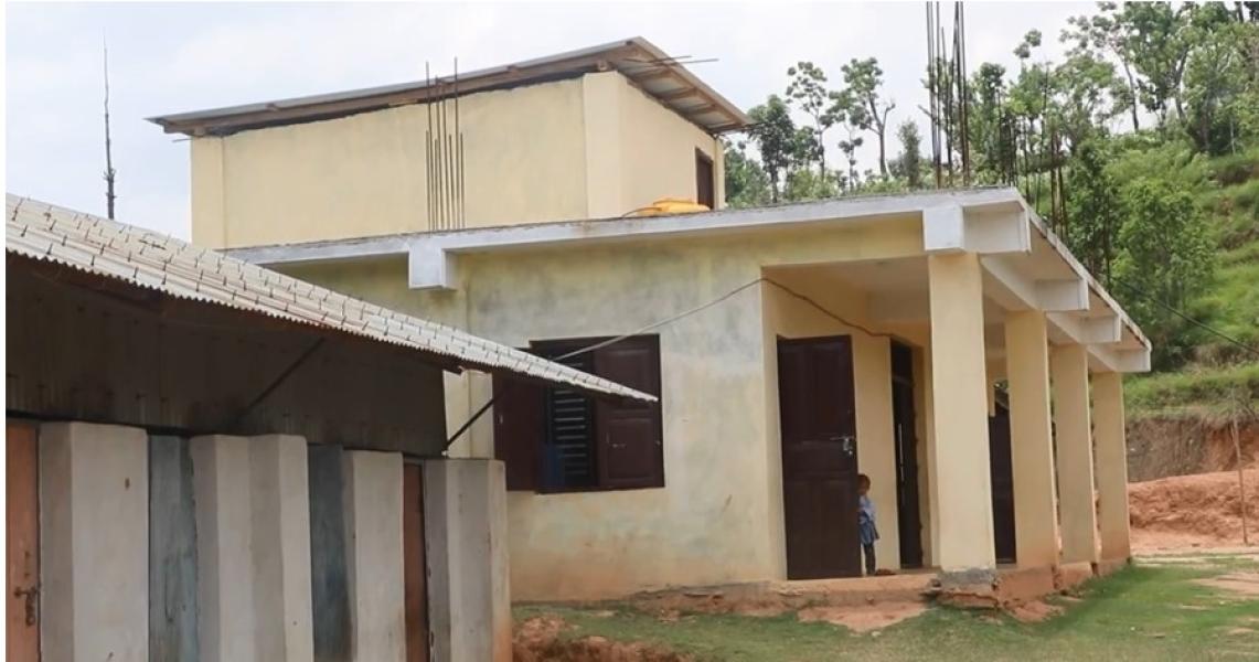 रु ५३ लाख लागतमा विद्यालयको पक्की भवन निर्माण