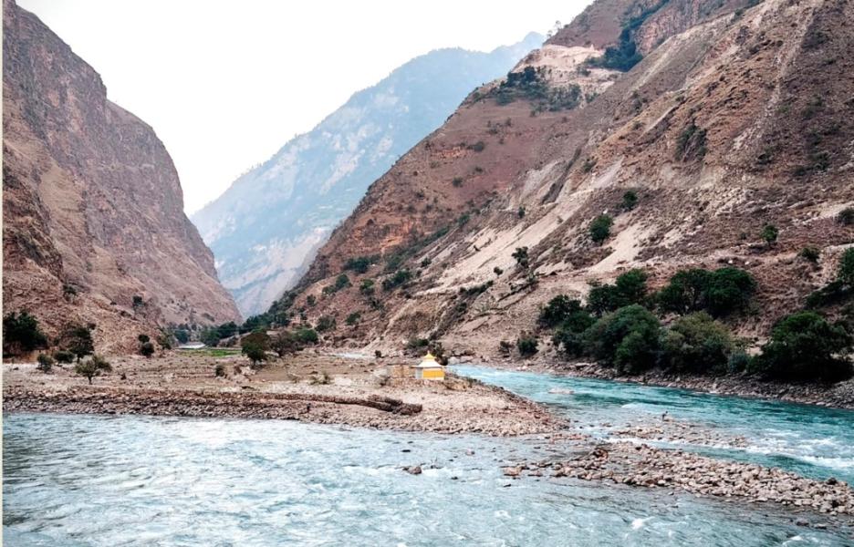 हुम्ला कर्णाली र मुगु कर्णालीको दोभान