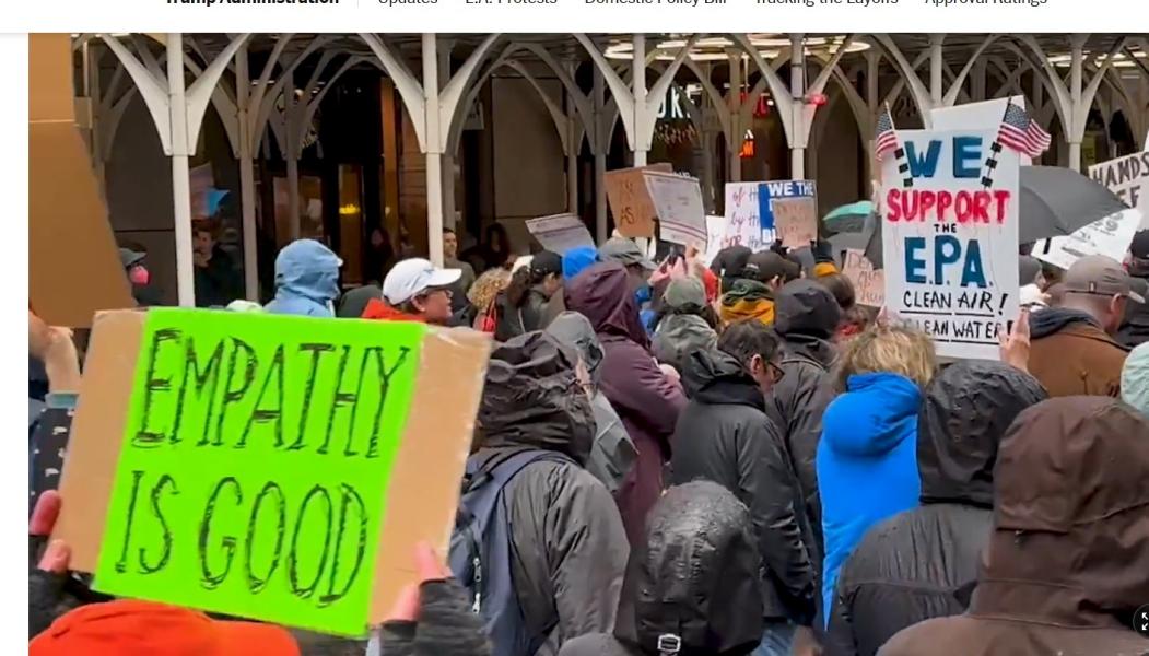 न्युयोर्कमा आप्रवासीमाथि आक्रमणको विरोधमा हजारौँको विरोध प्रदर्शन