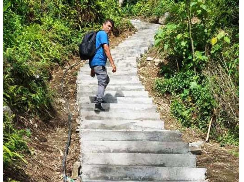 राष्ट्रिय रोजगार कार्यक्रममार्फत पदमार्ग र पोखरी निर्माण