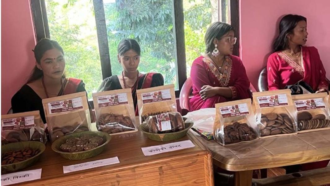 कक्षा १२ को परीक्षा दिएर बसेकालाई कोदोको परिकार उत्पादन र प्याकेजिङ तालिम