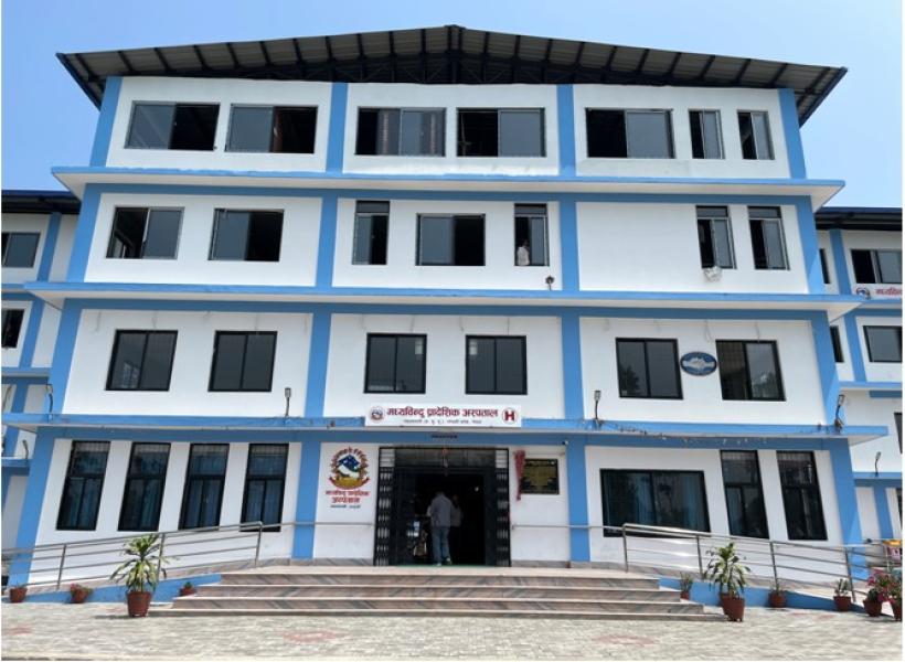 मध्यविन्दु प्रादेशिक अस्पताल सय शय्यामा स्तरोन्नति