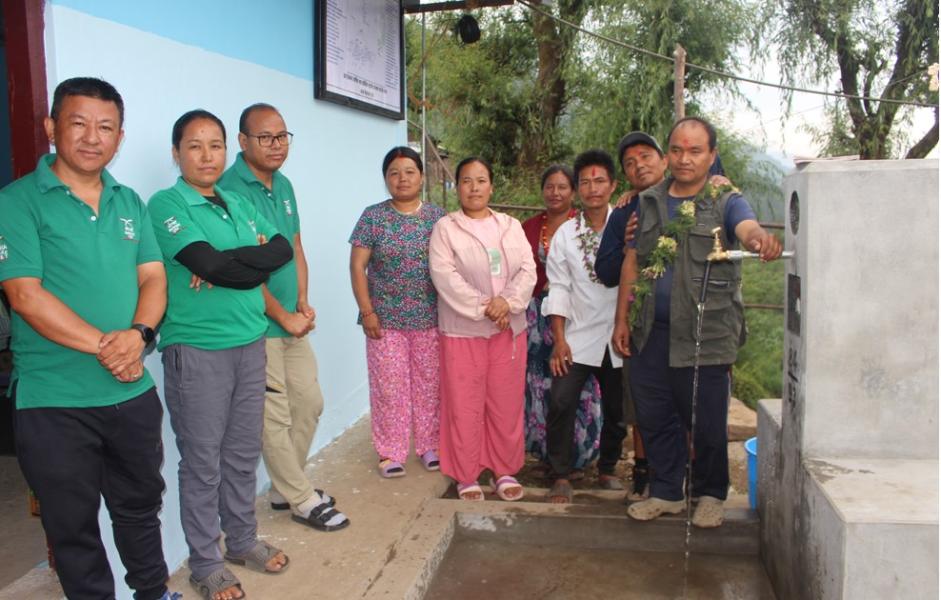 नारच्याङको लेकगाउँमा ‘एक घर, एक धारा’ खानेपानी विस्तार