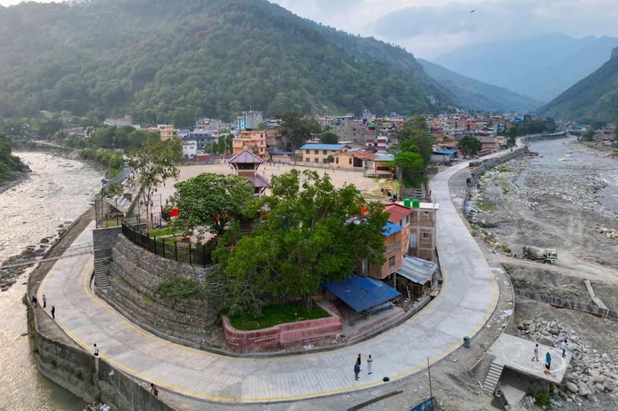 लक्ष्यअघि नै पूरा भयो बेनी चक्रपथ स्तरोन्नति