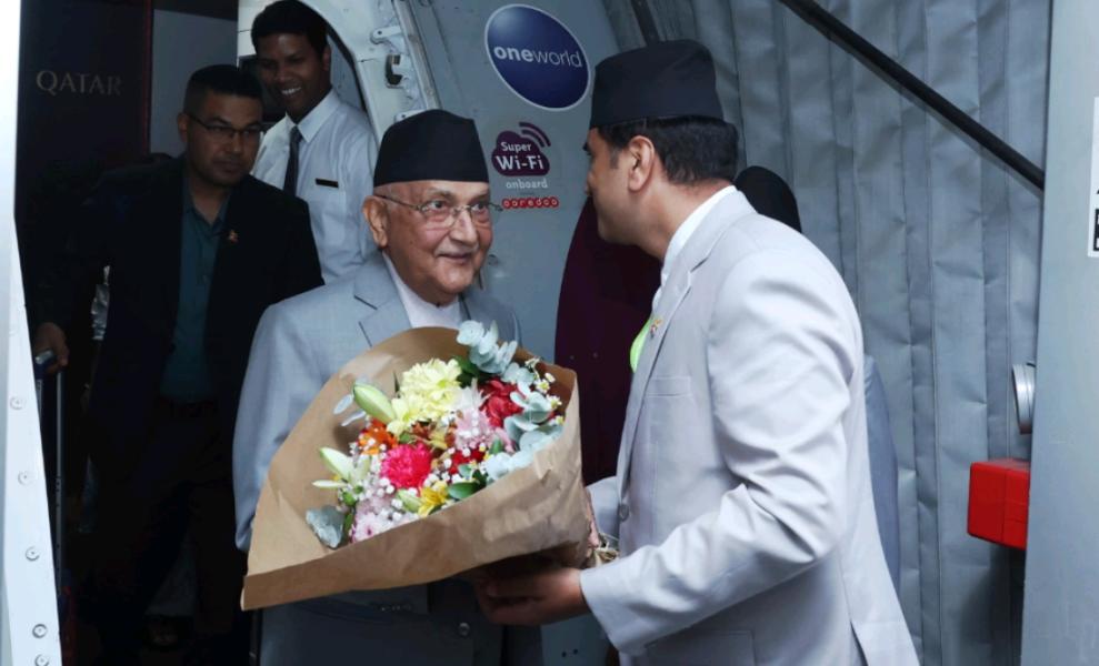 प्रधानमन्त्री ओली मेड्रिडमा