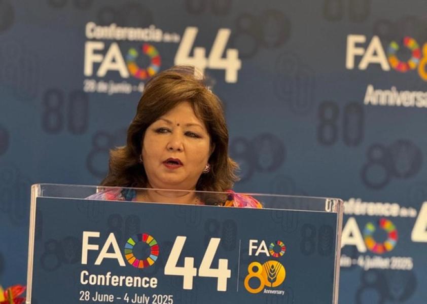 जलवायु वित्त र दिगो कृषि प्रणालीमा सहयोग गर्न परराष्ट्रमन्त्रीको आग्रह