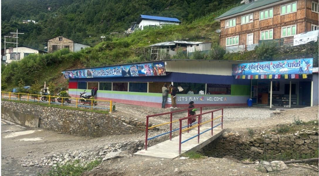 सोलुखुम्बुको सल्लेरीमा ‘स्केट पार्क’