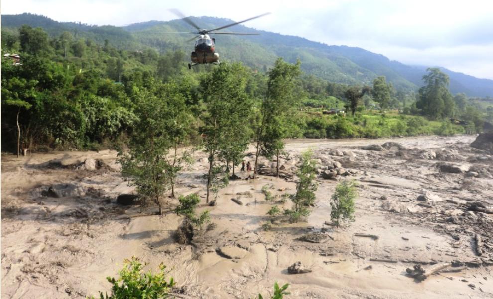 ल्हेन्दे खोला बाढी  : नौजनाको सकुशल उद्धार