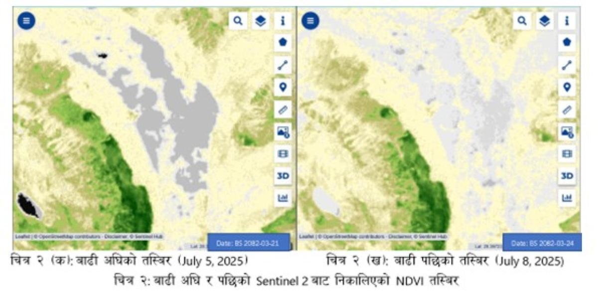 हिमताल विस्फोटबाटै रसुवामा बाढी