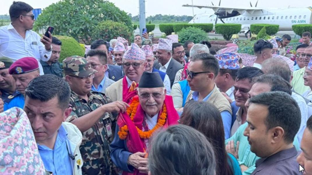 प्रधानमन्त्री केपी शर्मा ओली आज गृह जिल्लामा