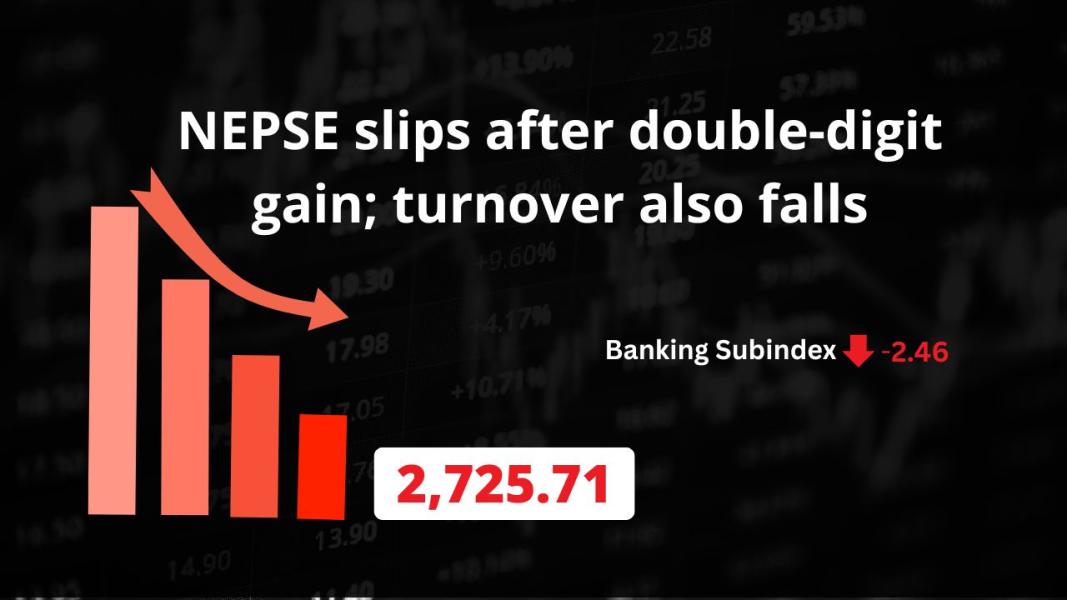NEPSE Falls Sharply After Yesterday’s Surge
