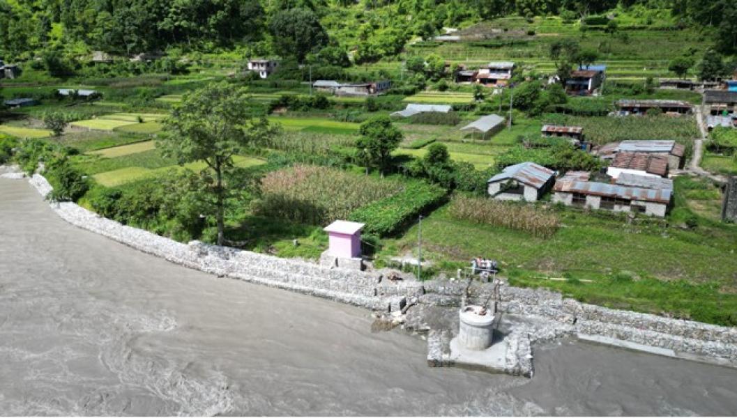 कालीगण्डकीको कटान रोकथाम गर्न तटबन्धन