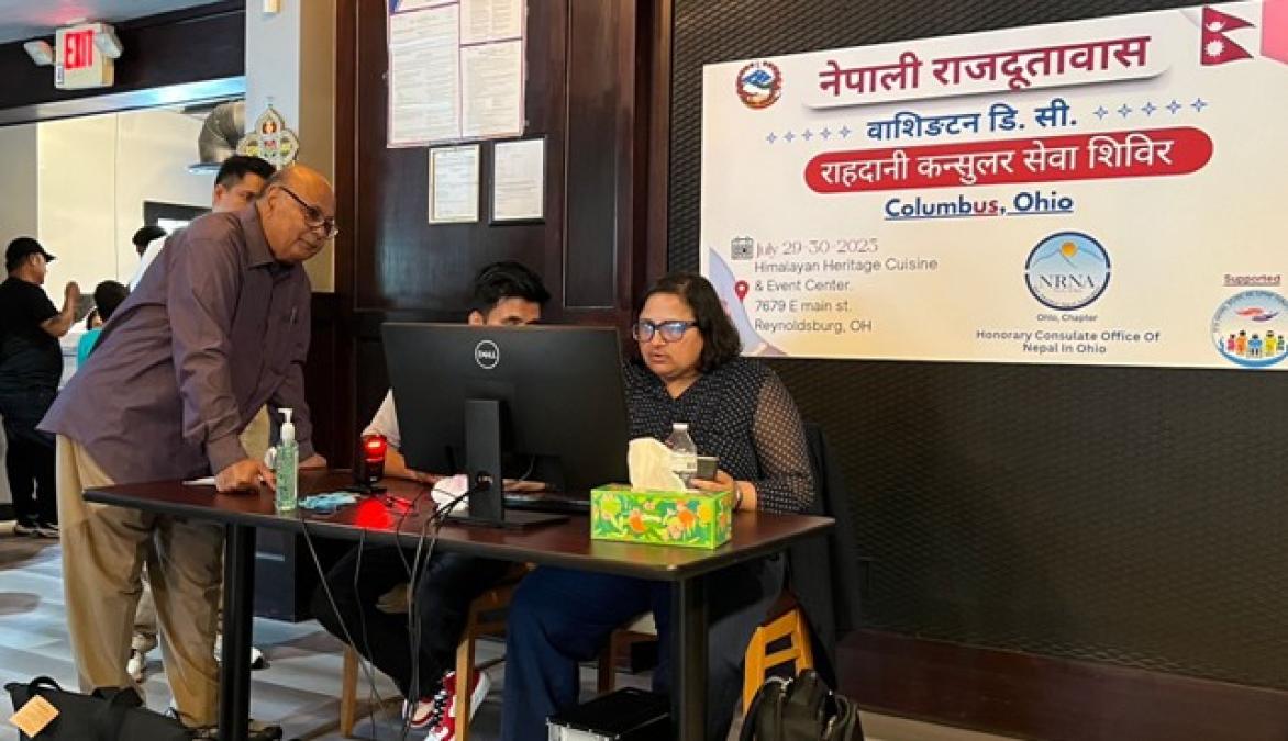 दूतावासको घुम्ती शिविरबाट सेवाग्राही लाभान्वित