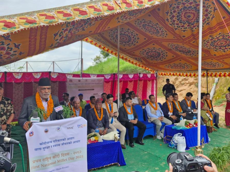 कोदो खेतीमा अग्रसर हुन कृषकहरुलाई कृषिमन्त्री अधिकारीको आग्रह