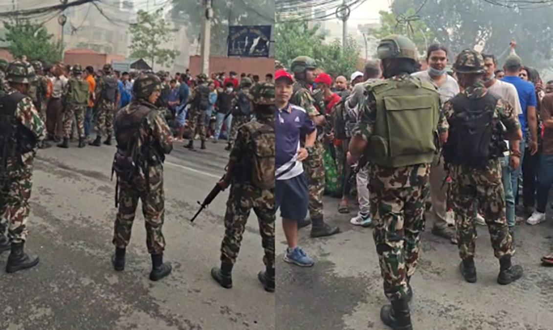 डिल्लीबजार कारागारमा कैदीबाट आगजनी, सेनाको हस्तक्षेप