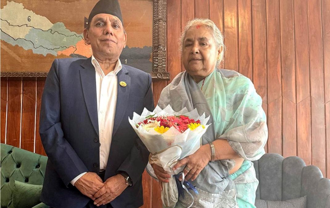 प्रधानमन्त्री कार्कीसँग राष्ट्रिय सभा अध्यक्ष दाहालको भेटवार्ता