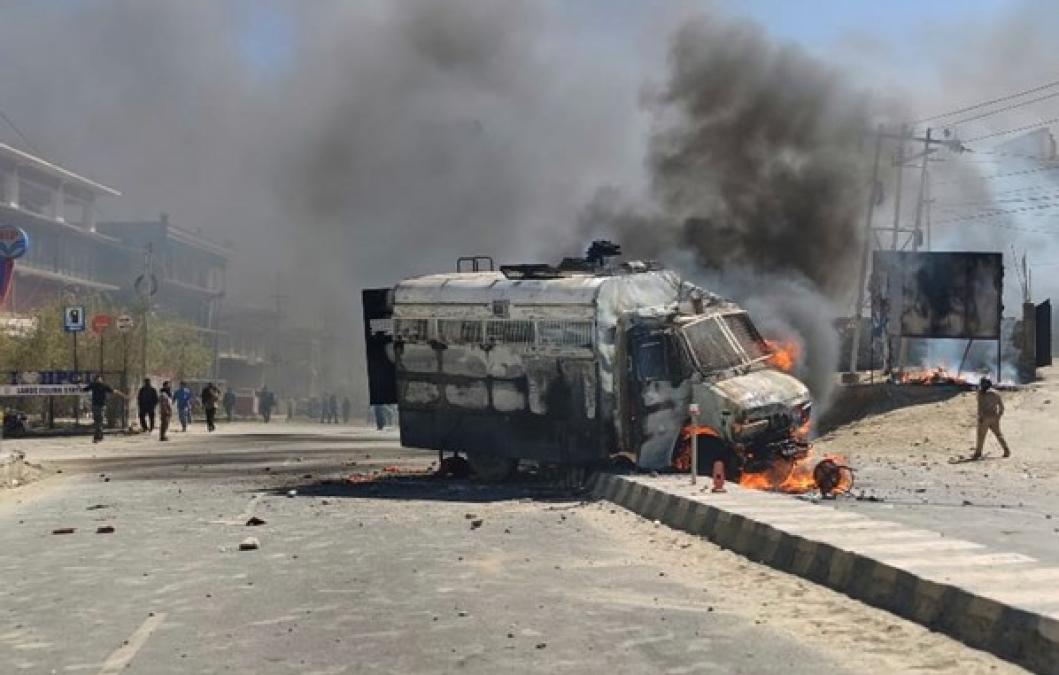 लद्दाखमा हिंसात्मक झडपपछि कडा सुरक्षा प्रतिबन्ध