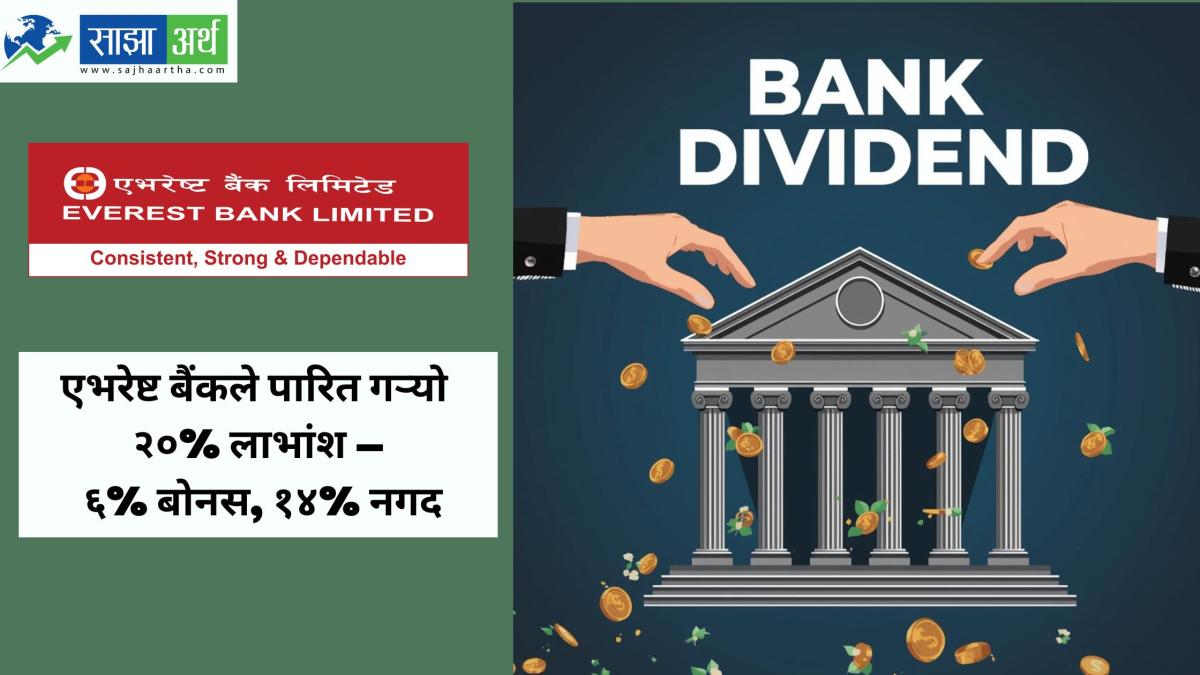 एभरेष्ट बैंकको ३१औं वार्षिक साधारणसभा सम्पन्न, २०% लाभांश पारित
