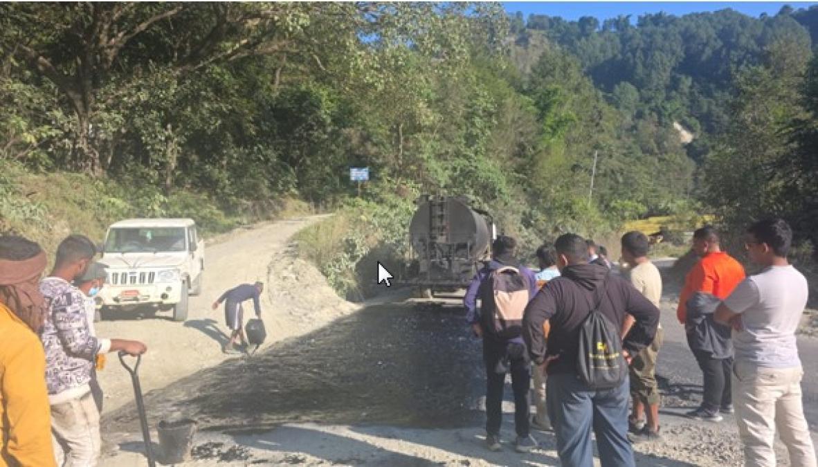 कालीगण्डकी कोरिडोरः लस्ती–बेनी खण्ड कालोपत्र गरिँदै