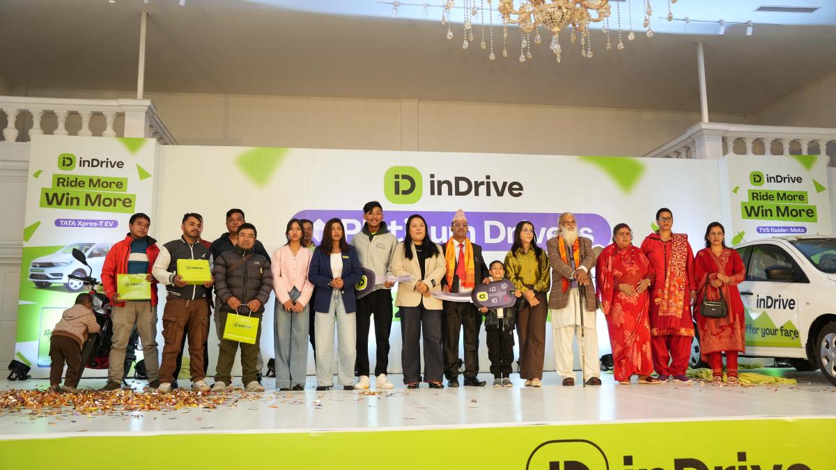 inDrive Awards Grand Prize Winners of the Platinum Drivers Giveaway Campaign in Nepal