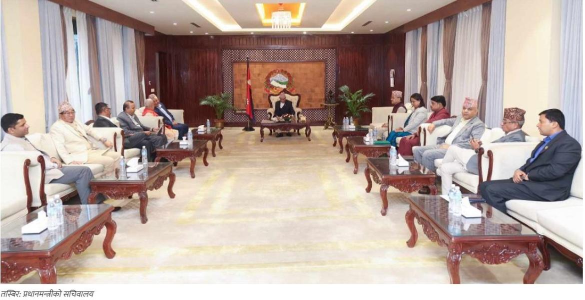 बालुवाटारमा सत्तारुढ दलको बैठक