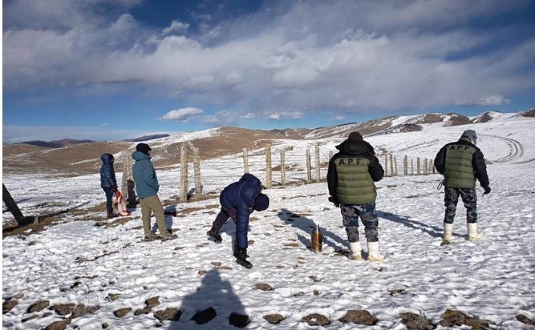 कोरलास्थित सीमाक्षेत्रमा संयुक्त गस्ती