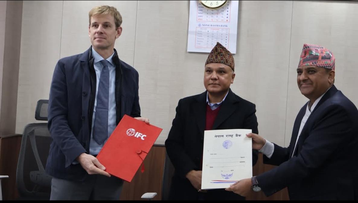 जलवायु वित्तको रणनीति विकाससम्बन्धी राष्ट्र बैंक र आईएफसीले सहकार्य गर्ने
