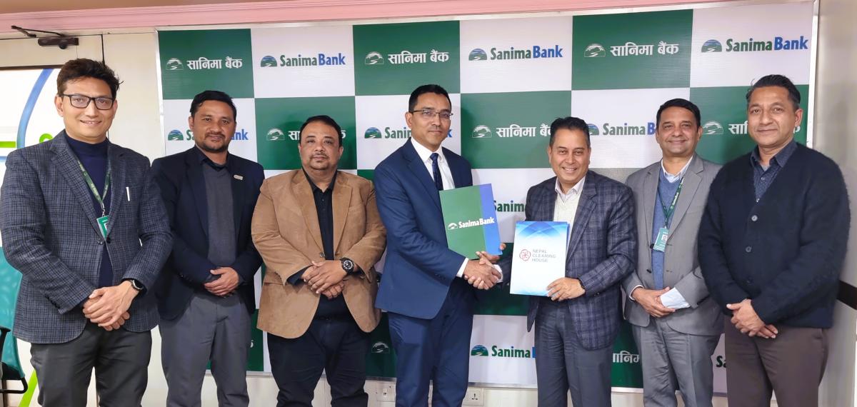 Sanima Bank and NCHL Sign Agreement for Principal Membership of NEPALPAY Card Network