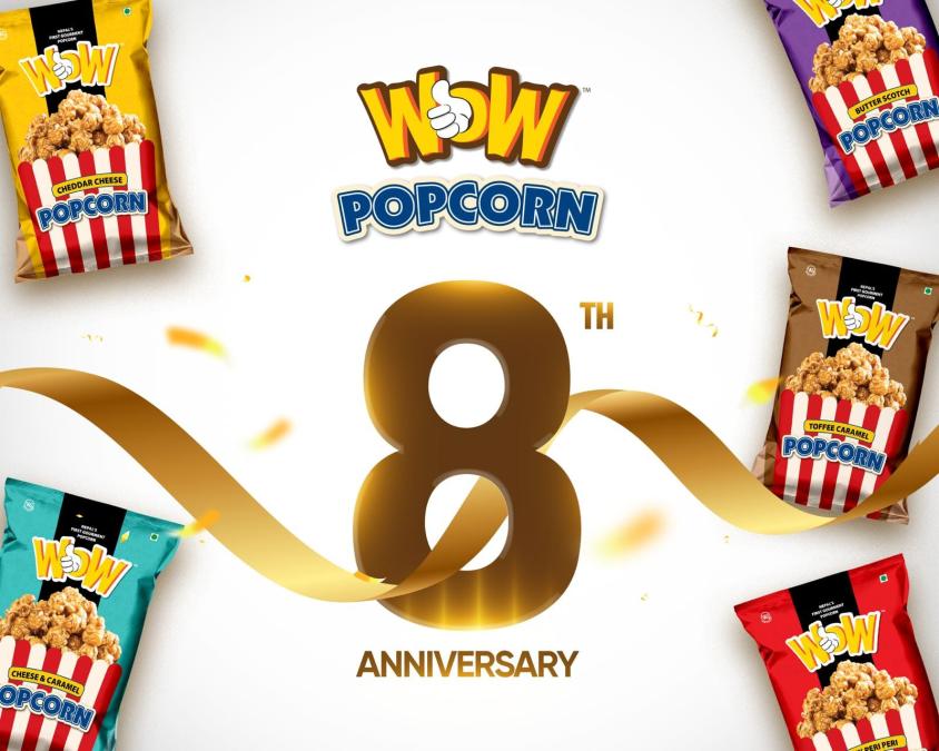 WOW Popcorn Turns 8, Announces Strategic Entry into Indian Market