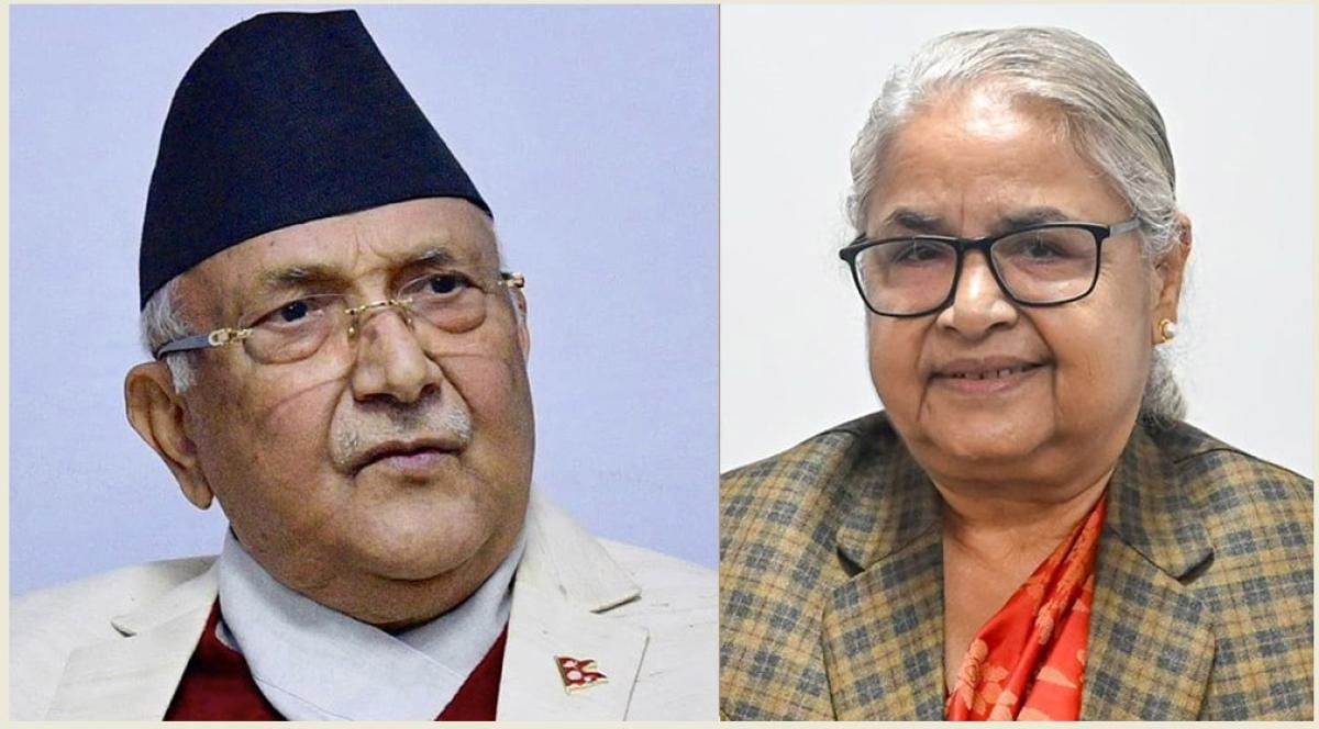 प्रधानमन्त्री कार्की र एमाले अध्यक्ष ओलीबीच भेटवार्ता