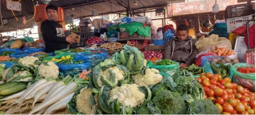 आजका लागि कृषिउपजको थोक मूल्य