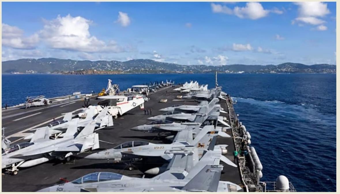 अमेरिकाले मध्यपुर्वमा दोस्रो विमानवाहक युद्धपोत पठाउदै