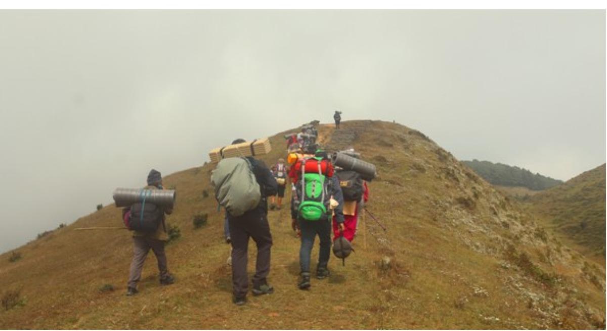 मनोरम दृश्य एकै यात्रामा अवलोकन गर्न सकिने भोजपुरको मुन्दुम पदमार्ग