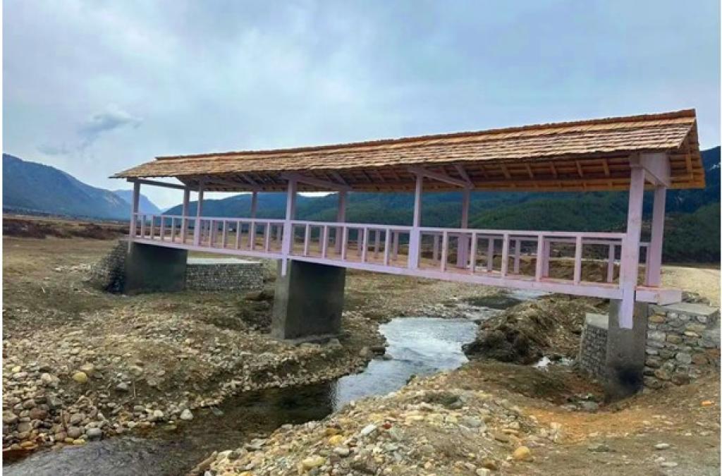 उत्तरगङ्गा नदीमा छानोसहितको साँघु निर्माण