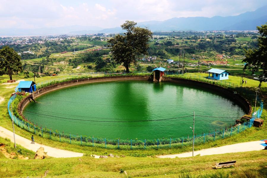 नेपालको पहिलो जलविद्युत् आयोजनाको फर्पिङ ड्याम