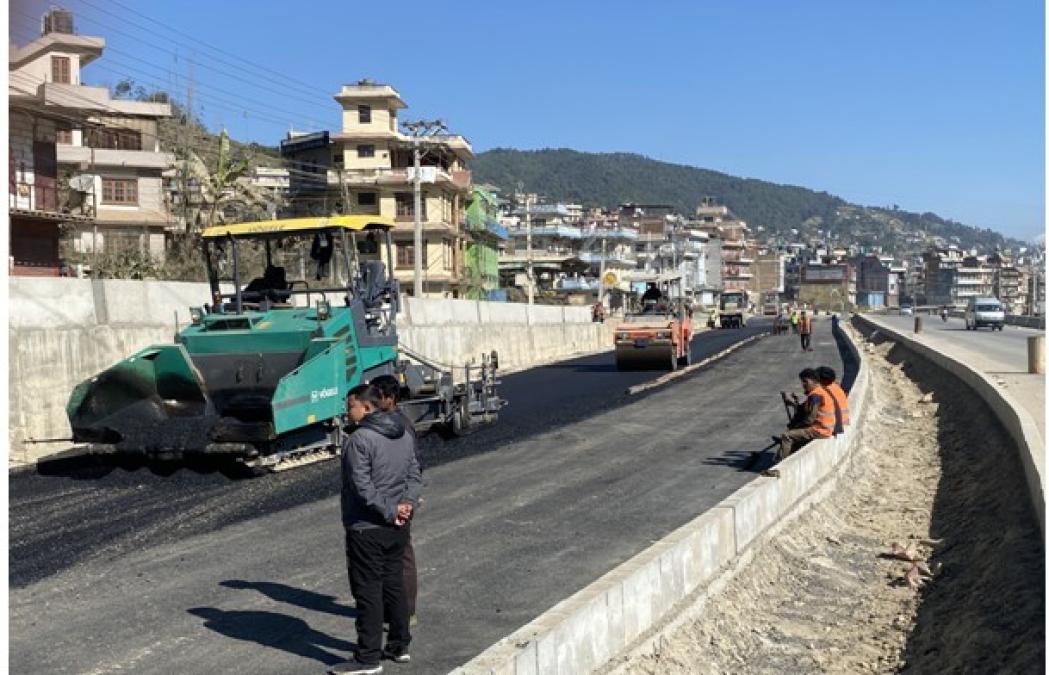 सूर्यविनायक–धुलिखेल सडक विस्तार : तीनवर्षमा ६७ प्रतिशत भौतिक प्रगति